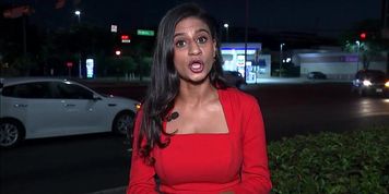 Big Titty Indian Houston news reporter @ Chimney Rock & Westheimer (8/9/20)  Busty Indian shorty