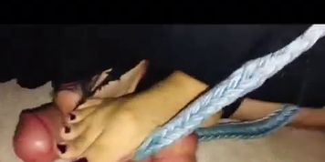 (Preview) Sexy asian milf strengthening slaves balls