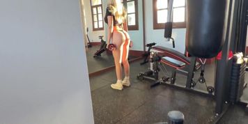 Public Gym Workout Ends in Hardcore POV Sex