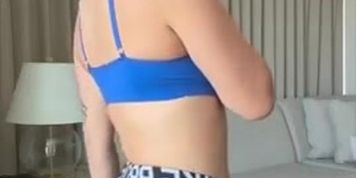 sophieraiin nipple pokies blue top strip tease video