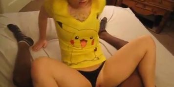 interracial deep throat action