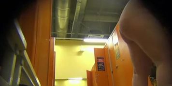 Curvy naked amateurs in the locker room