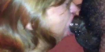 Lucky young BBC gets gumjob from retired granny