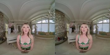 Blonde Piano Teacher Lilly Bell Fucking With Her Student VR Porn