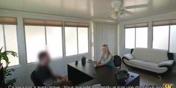 LOAN4K. Man grabs cam and arranges porn casting at loan agency