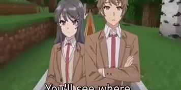 Some anime/minecraft meme