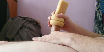 Quick wank with new toy
