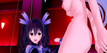Futa Hyperdimension Neptunia Black Heart X Noire (3D HENTAI)