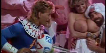 Melissa Mounds Breasts Scene  in Flesh Gordon Meets The Cosmic Cheerleaders