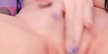 PuuGirl Plays With Her Creamy Pussy