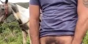 Who wants to take a ride on the cowboy horse?