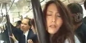 Good friend mother and daughter take a bus 3