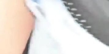 My Date Fucked My Squirting Pussy In Public and Cum on my Stockings And Sent My Husband the Video