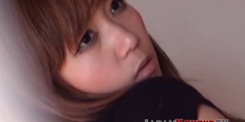JAPAN VOYEUR TV - Young Japanese teen playing with huge dildo in secret