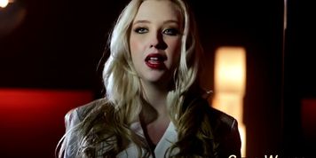 Blonde lesbian undresses