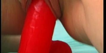 Clio red dildo