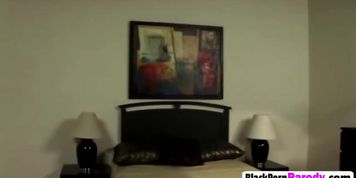 Teacher bangs busty ebony girl on desk in classroom