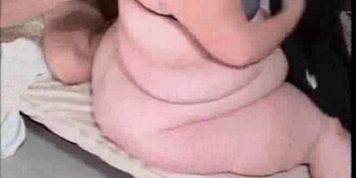Huge bbw sits on skinny guys face