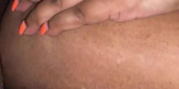 Ebony BBW tries anal 