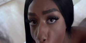 Hot Black Girl Spreads Her Chocolate Love Hole For White Cock