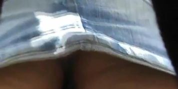 Upskirt panties voyeur video of clueless women doing their everyday activities