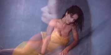 Denise Milani empty pool