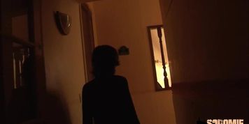 Elo, little slut, gets fucked in the ass in a gangbang