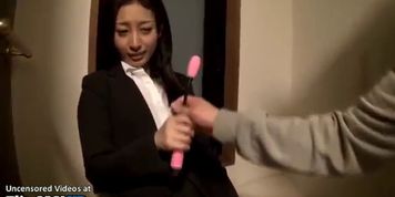 Japanese cute babe toyed and fucked hard