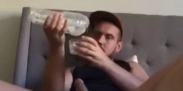 Fleshlight jerk in white Socks with big dick
