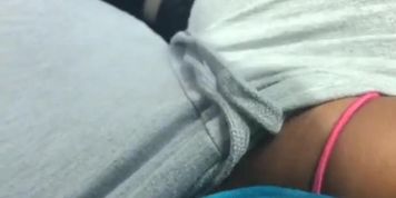 Playing with my virgin pussy in the car