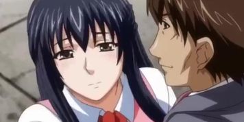Horny hentai couple fucking on the roof