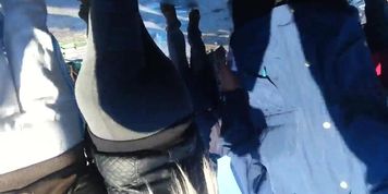 spy big ass sexy blonde sweatpants romanian