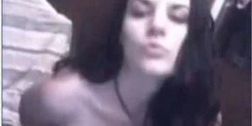 ALL OF GFS - Sexy brunette showing off on webcam