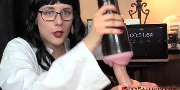 FLESHLIGHT VS BLOWJOB - PART 2 FLESHLIGHT (Saffron Bacchus, Sexy Saffron)