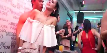BANG.com - Orgy turns into a suck and screw fest as cocks move into every pussy there