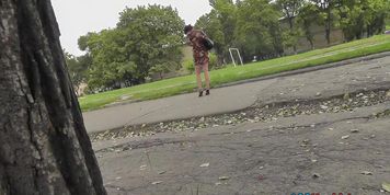 High heels and ideal upskirt legs