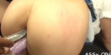 Sensational Asian anal pounding