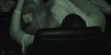 Hot teen jerks off and blows her bf in a movie theater