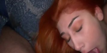 Getting Super Wet during Deepthroat Blowjob. He was fucking my mouth.