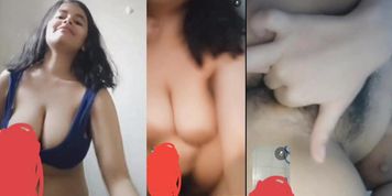 Beautiful Cute Snapchat Babe Showing Big Tits Hairy Pussy Closeup & Fingering Video