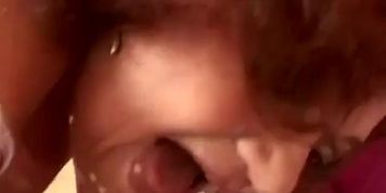 Hairy Granny Marsha Fucks In POV