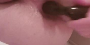 fucking my ass with prostate plug