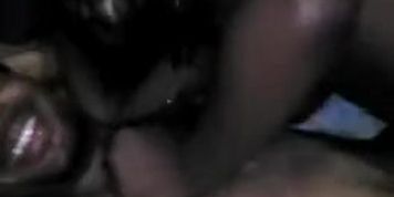 St.Lucian ebony teen handling some cock like a pro