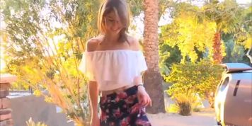 kirsten does a cute dance