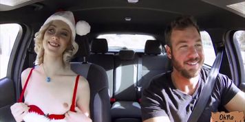 Stunning naughty babe Haley Reed fucks for a free ride