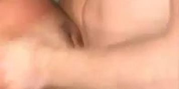 brunette slut hard threesome fuck