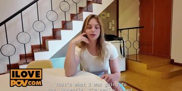 Redhead Neighbors POV Blowjob