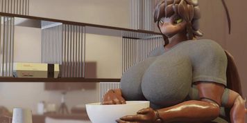 Moon Munching - Furry Giantess Macro Vore Animation