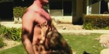 Voracious blonde whore Katie Gold is fucking passionately outdoor