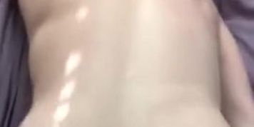 Girlfriend moaning while taking cock from behind 